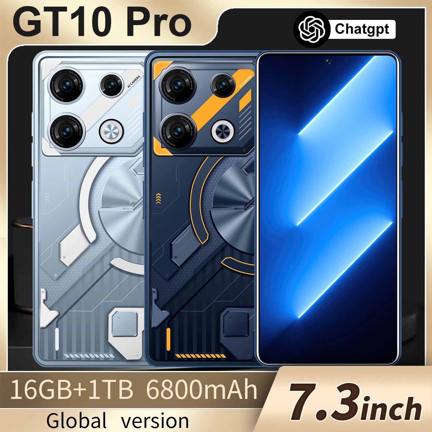New GT 10 PRO Low Price 16+1TB All-in-One Large Screen Hot Seller Smartphone