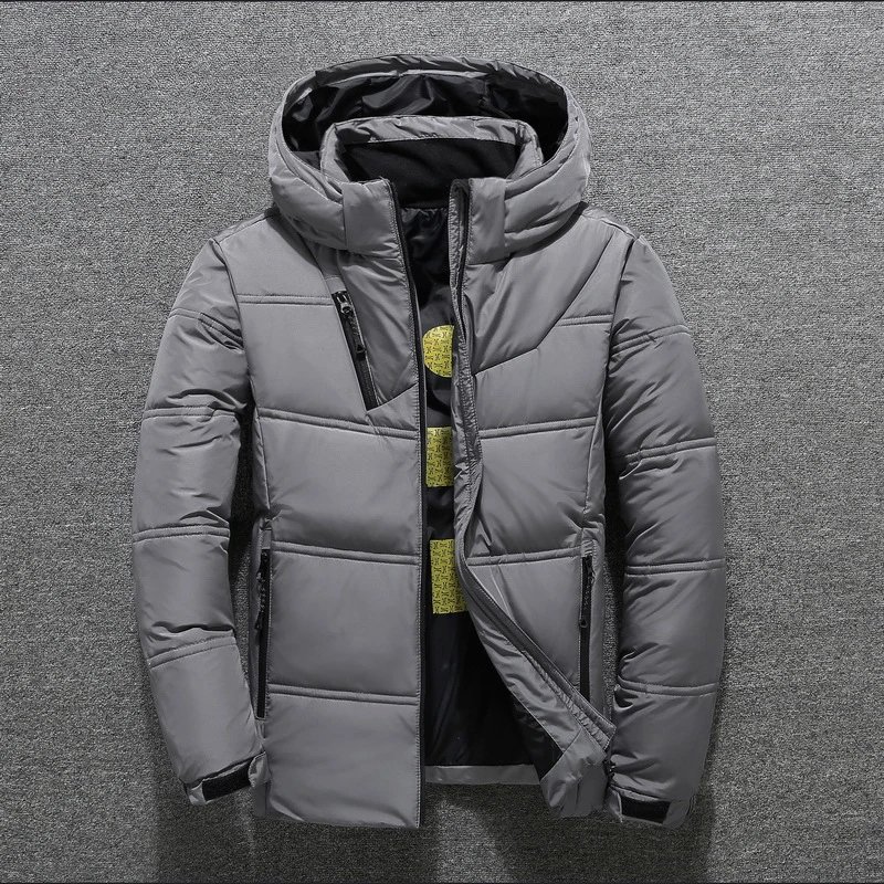 New Style Men's Cold Weather Jacket Trendy Short Thick Winter Casual Outdoor Wear