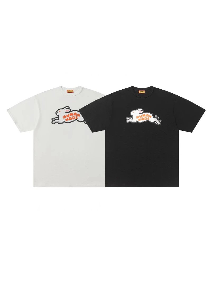 Human Made Ink Wash Duck 250g Bamboo Cotton Short Sleeve T-shirt Loose Unisex Couples-
