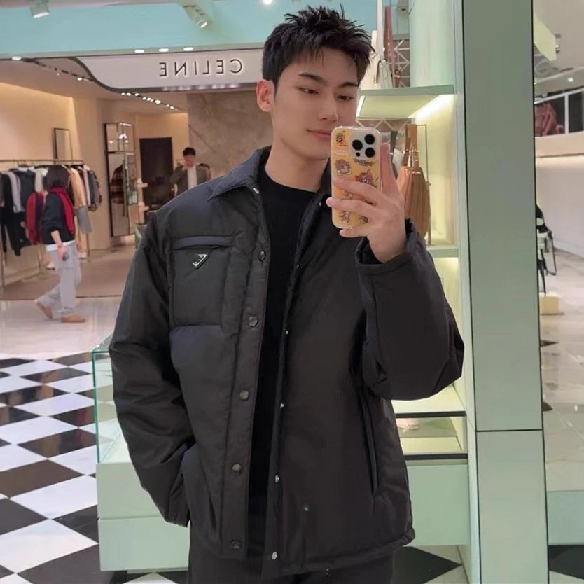 New Prada Internet Famous Recycled Nylon Light Quilted Jacket Unisex