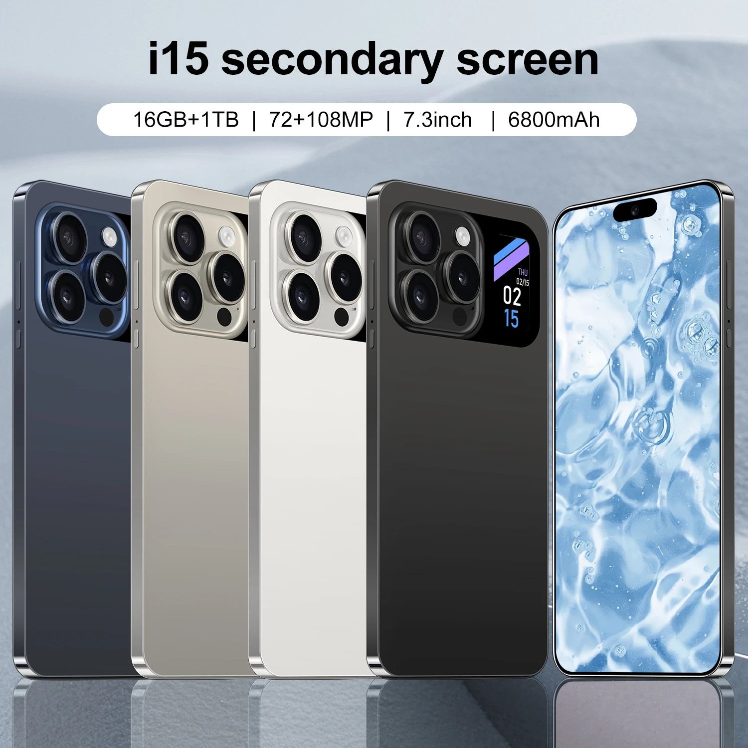 Phone i15 Real Secondary Screen Display 16+1TB Matte Craft All-in-One