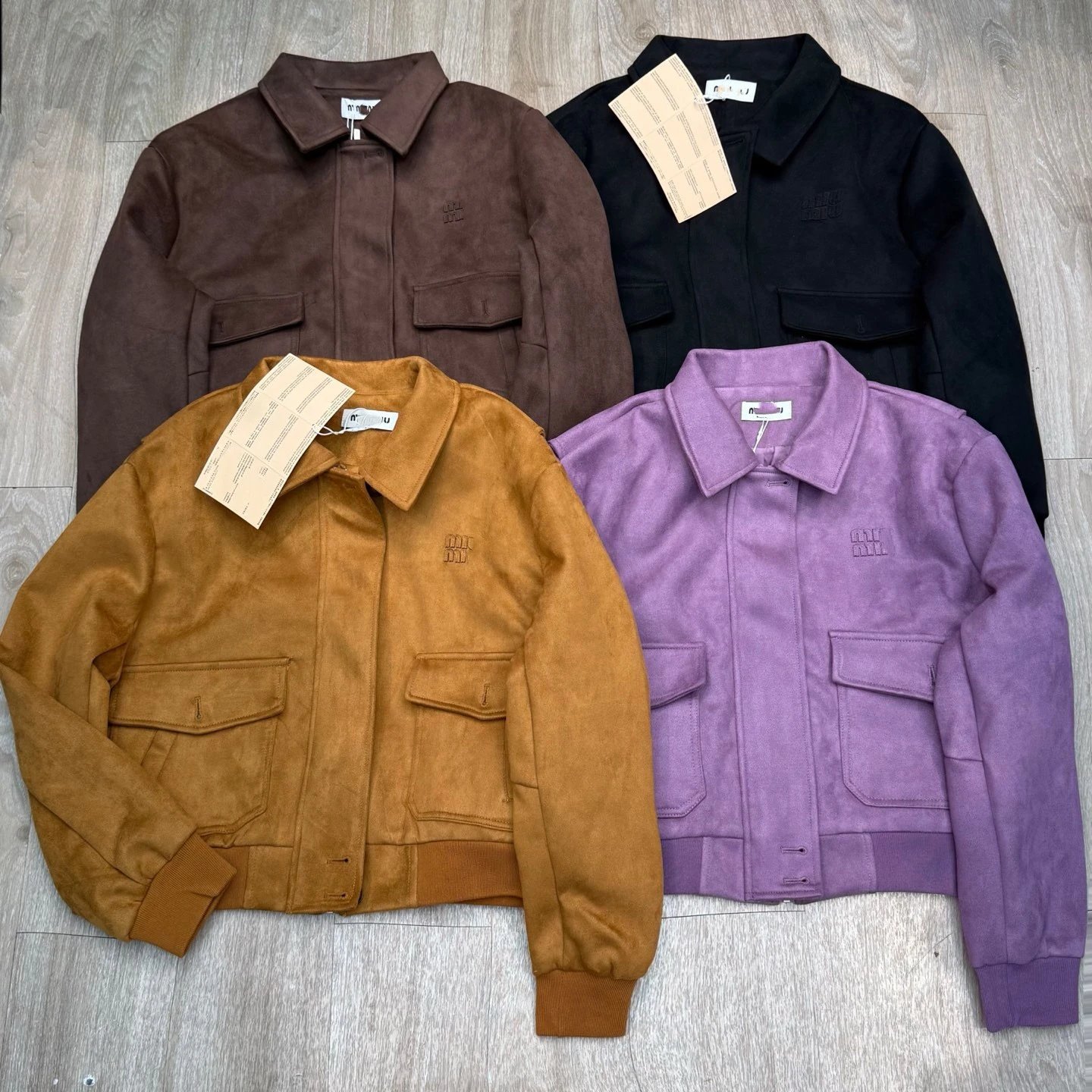 Miu Miu Internet Famous Half Zipper Fleece Jacket Women