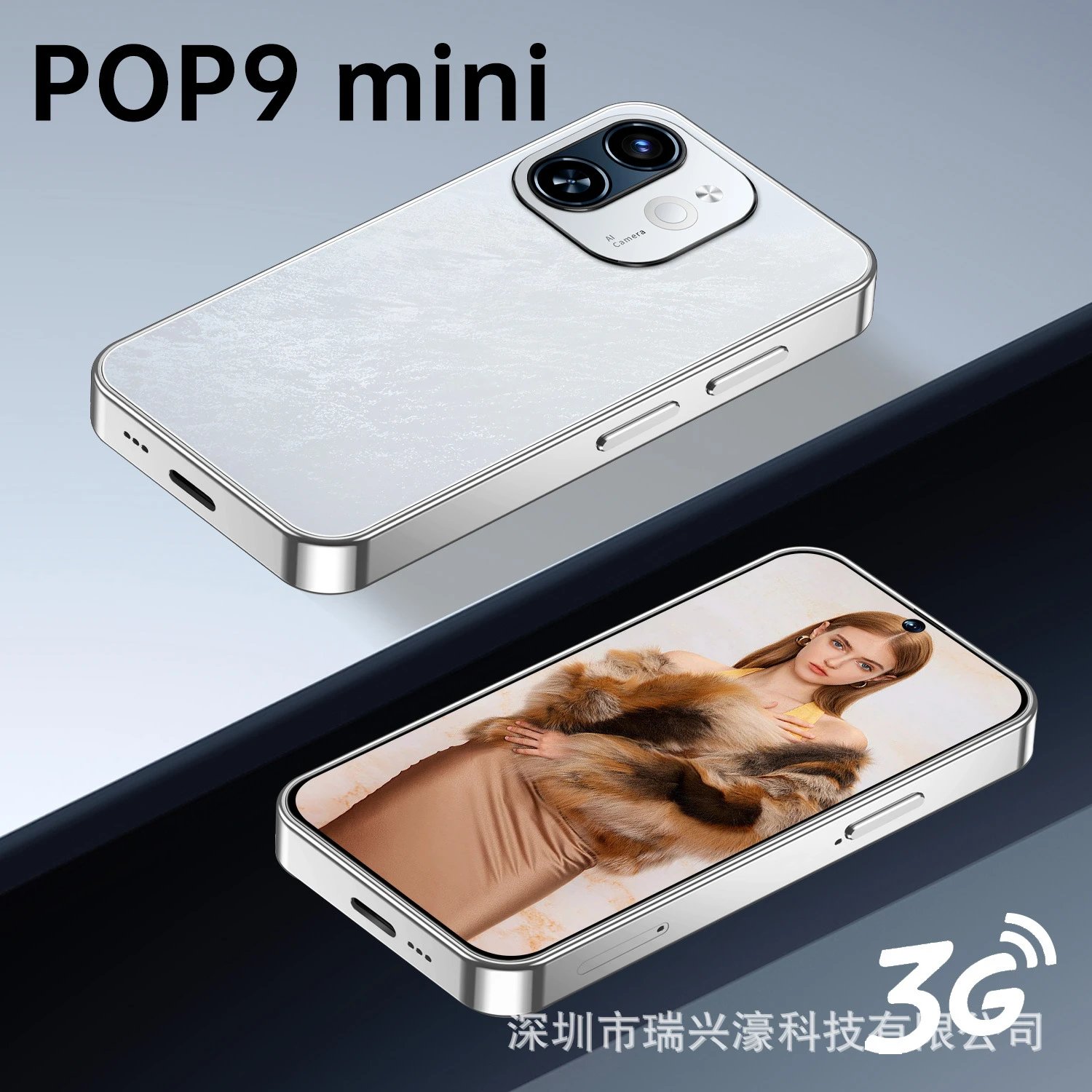 New POP 9 Mini Phone 4+64GB Punch-Hole Screen 4.0 Inch All-in-One Card Machine TK Hot