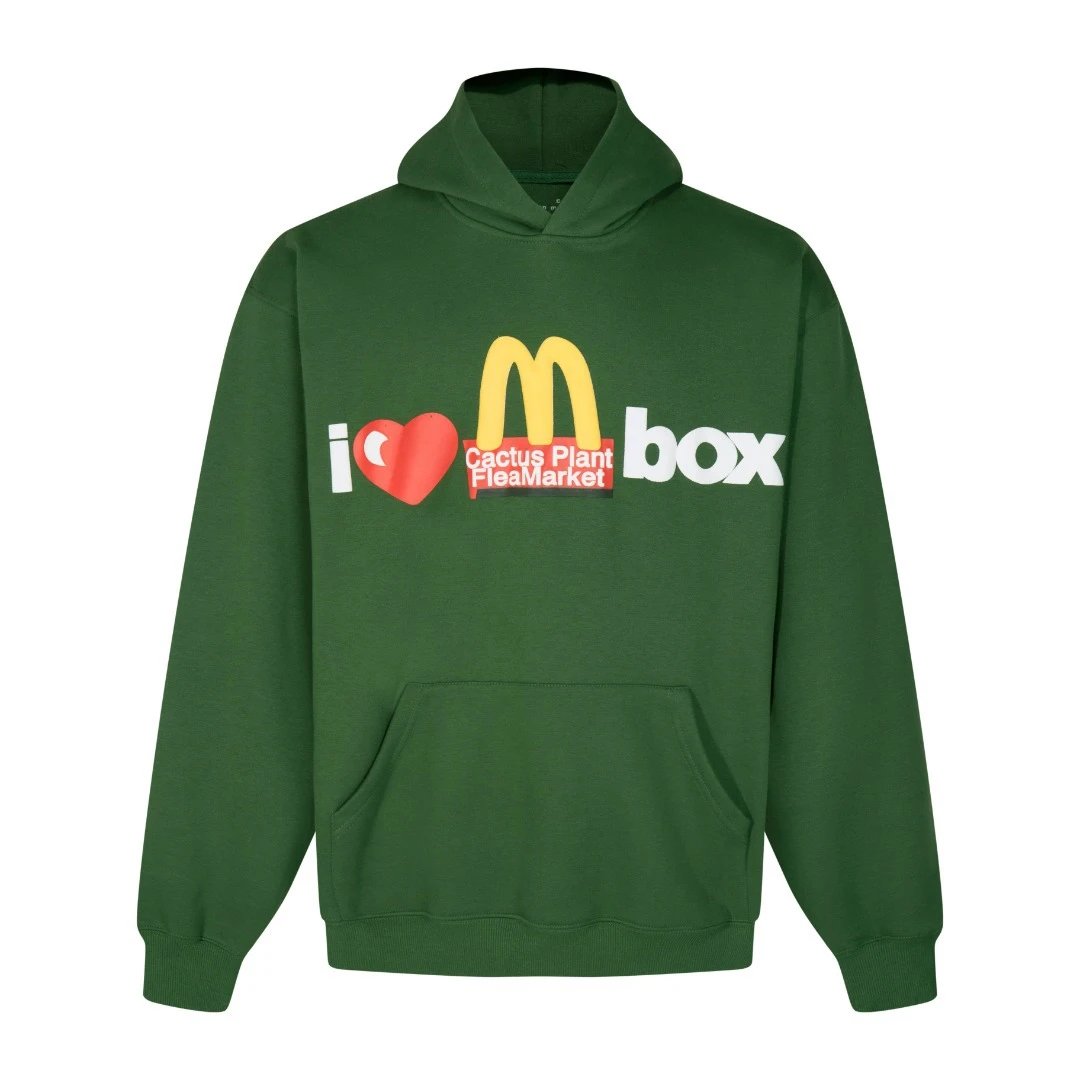 CPFM x McDonald's Collaboration Foam Print Fleece Hoodie Unisex Couple Style Trendy
