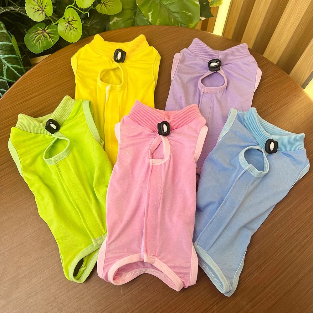 Pet Supplies Cat Clothing Cat Spay Post-op Suit Anti-lick Chew Soft Super Stretch British Shorthair Blue Cat Hairless Cat Supplies