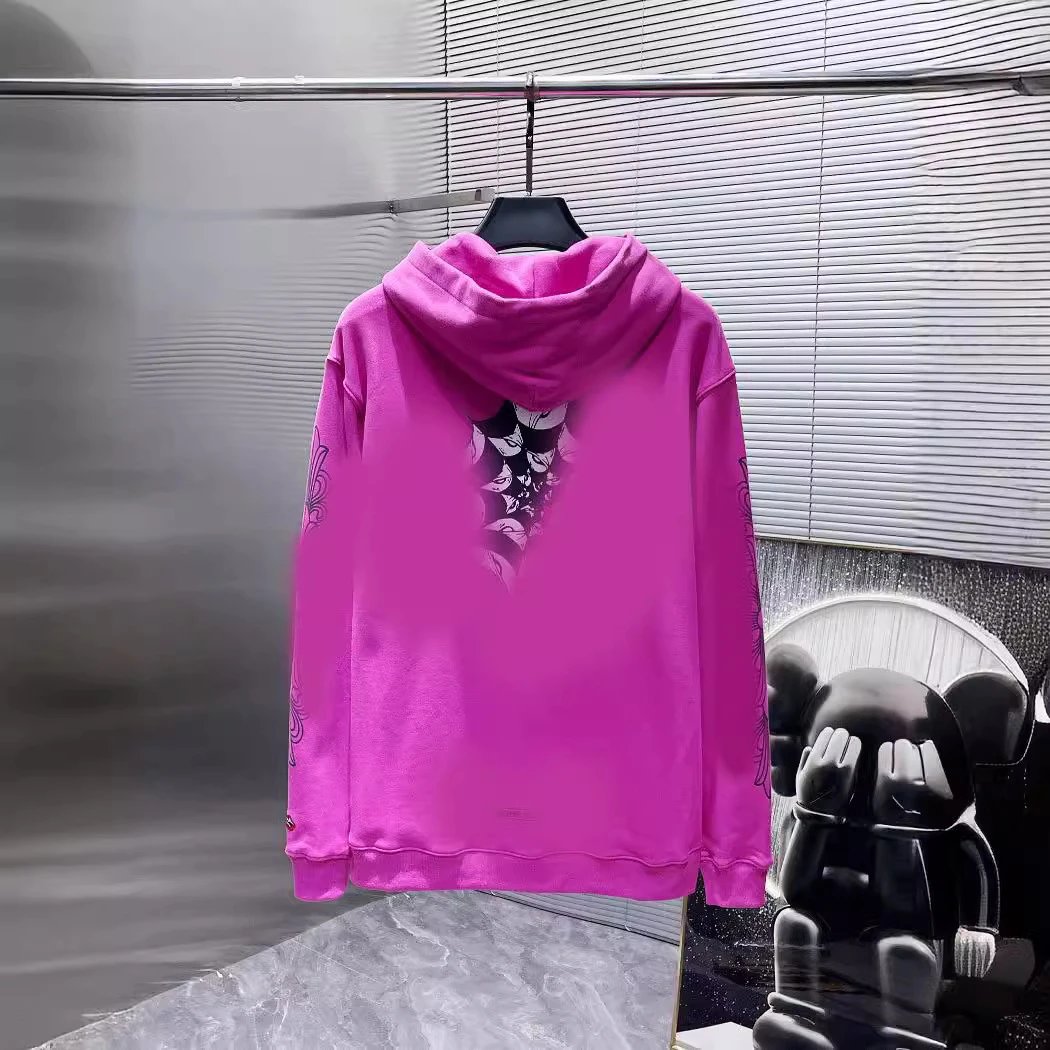 Chrome Hearts Graffiti Spider Web Hoodie Loose Casual Pullover Hoodie Couple