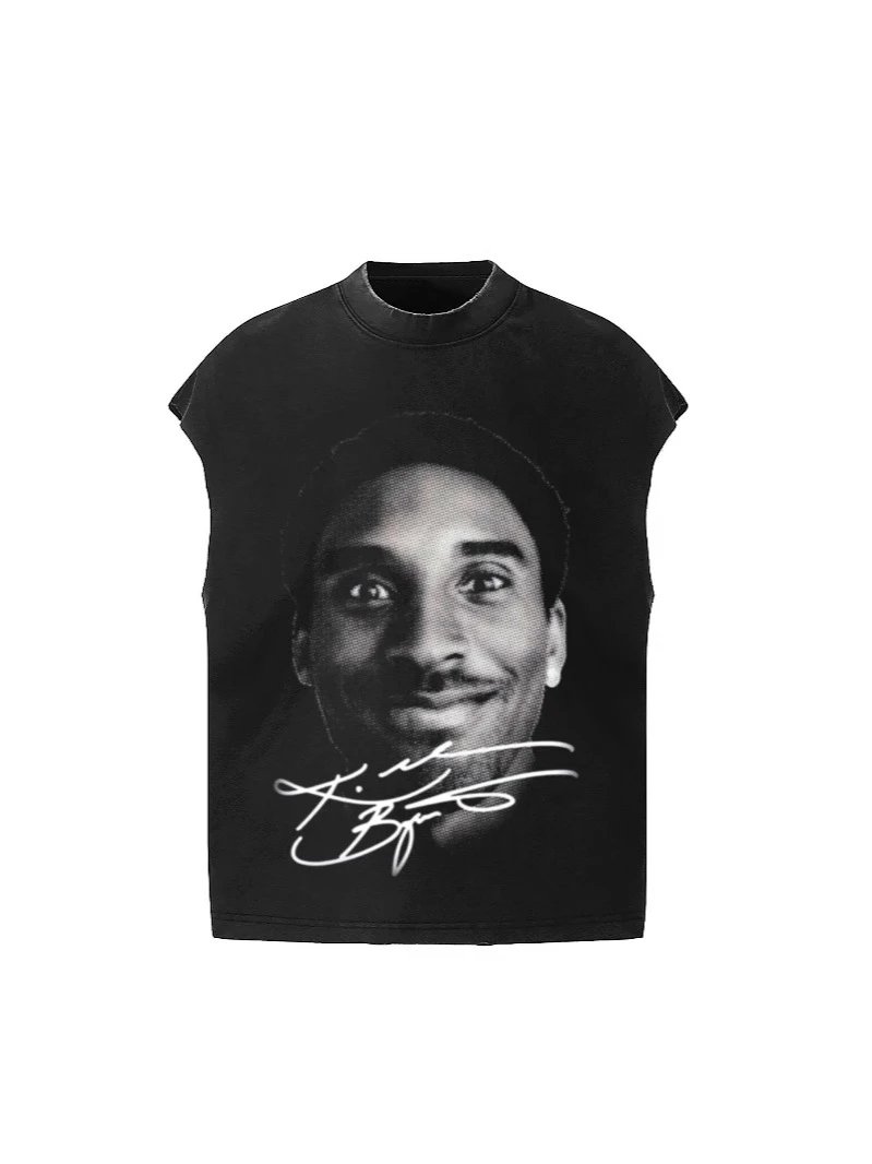 YOUNG KOBE TEE Kobe Forever Black Mamba Commemorative Signature Portrait Print Sleeveless Tank Top Unisex
