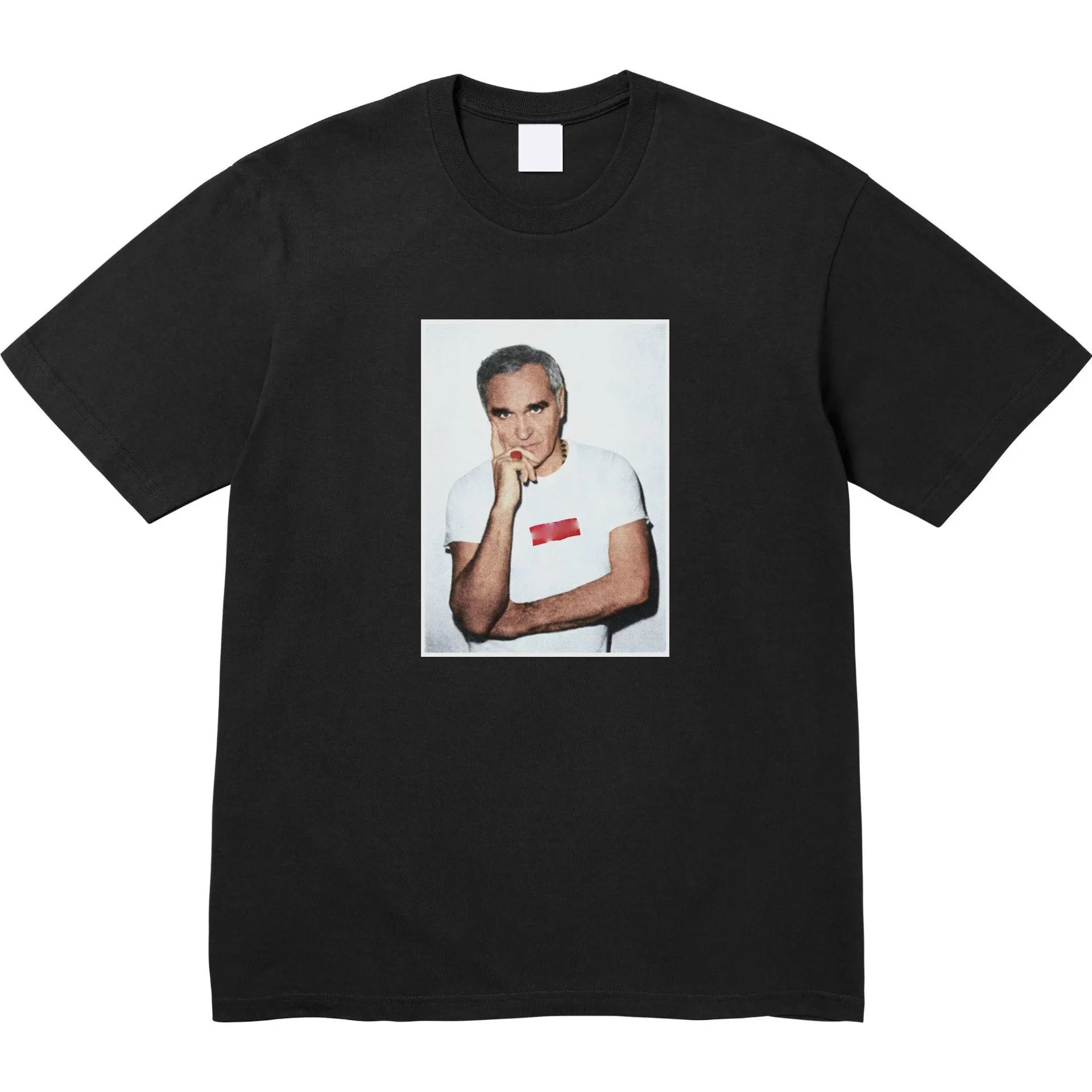 Morrissey Tee Morrissey Old Man Character Short Sleeve T-shirt Pure Cotton Unisex