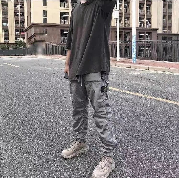 STONE ISLAND 25ss Metal Nylon Cargo Sports Outdoor Pants Unisex