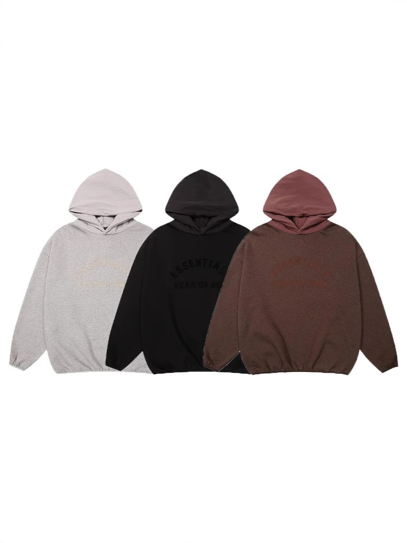 SS New Color Block Nylon Velvet Hooded Sweatshirt ESSENTIALS FOG Hoodie Trendy