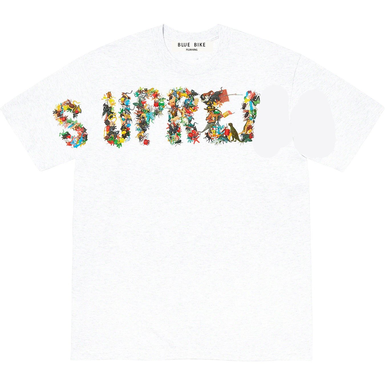 21SS Toy Pile Toy Stack Badge Letter Loose Short Sleeve Round Neck T-shirt Trendy Loose Unisex