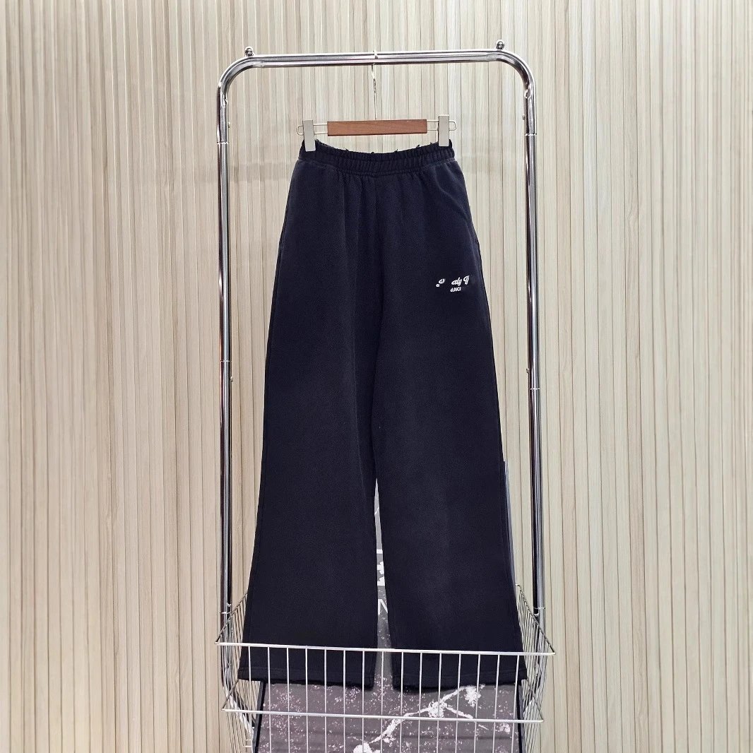 Balenciaga New Justin Bieber Same Style Pants Campus Style Sweatpants Unisex
