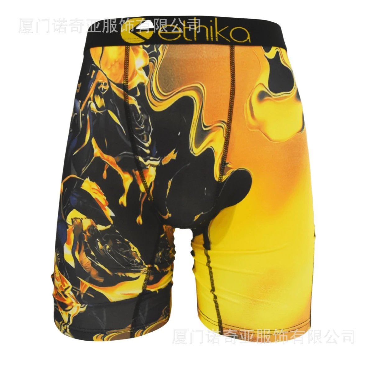1162 Breathable Men's Underwear 3D Print Sports Breathable et Ice Silk Tight Boxer Briefs Men