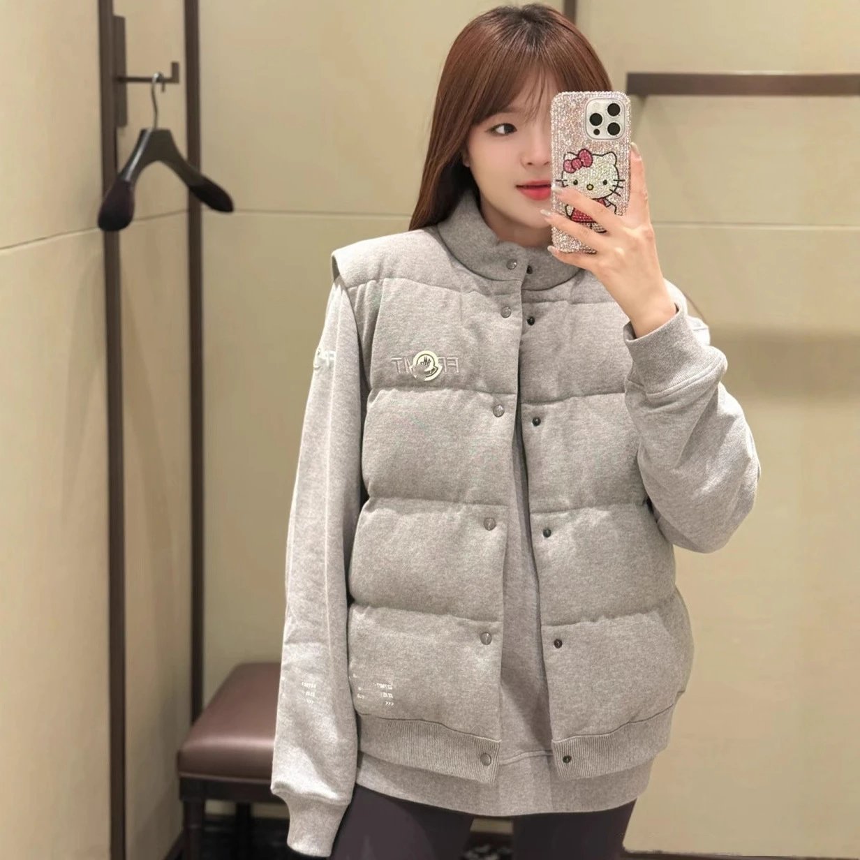 2025 Autumn Winter New Style Top Tier Moncler Collaboration 90% White Duck Down Puffy Down Vest
