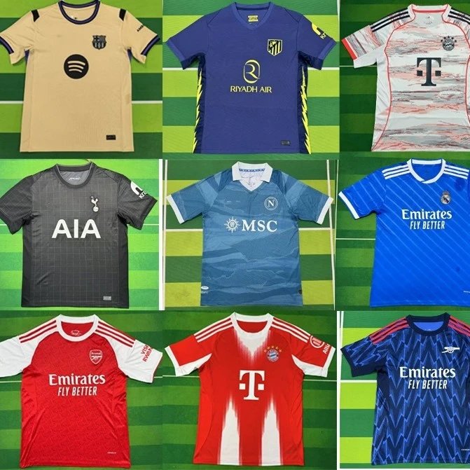 25-26 Ajax Benfica Arsenal Atlético Madrid Real Madrid Barcelona Liverpool AC Chelsea Football Jersey