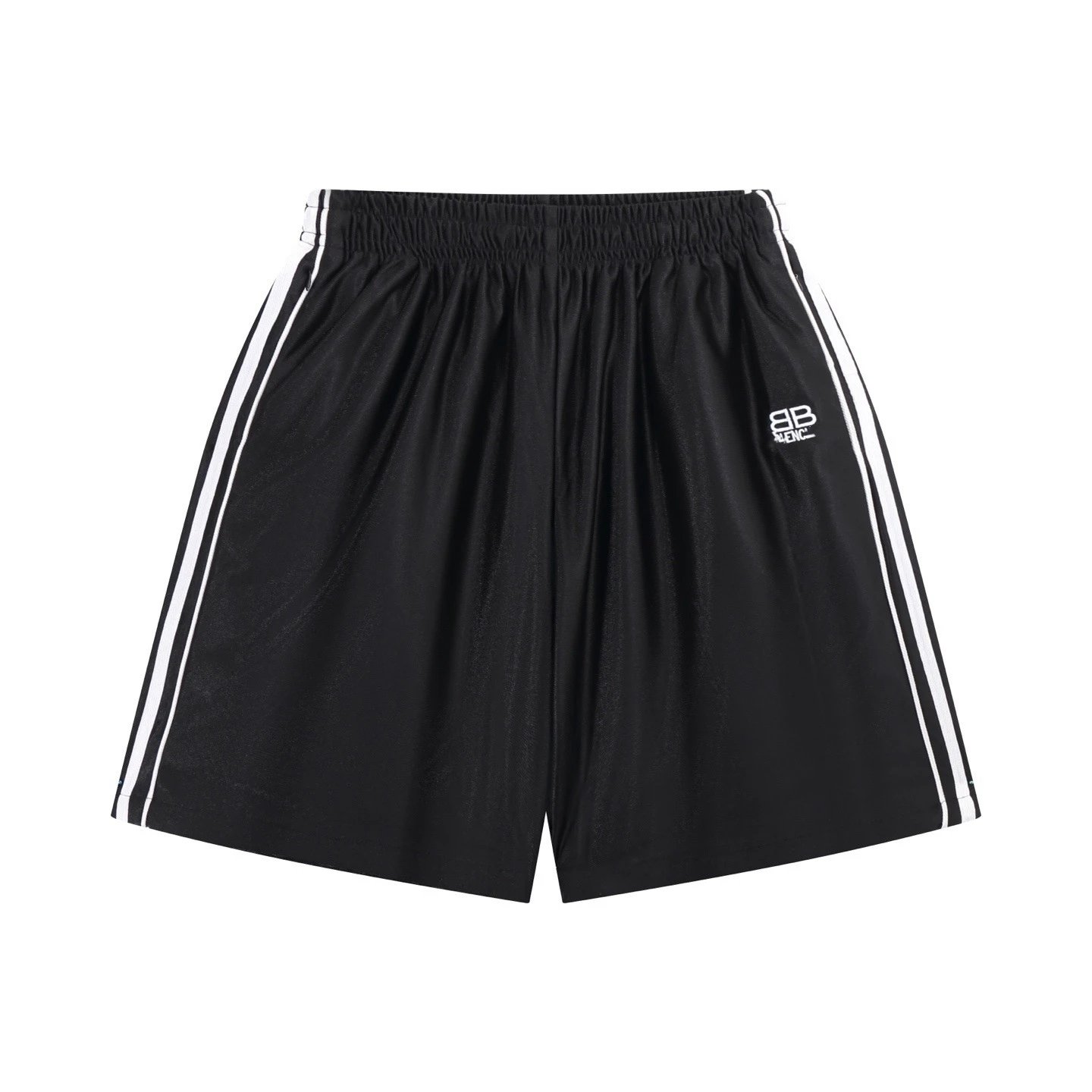 Balenciaga Classic Letter Embroidery Logo Identification Side Webbing Shorts