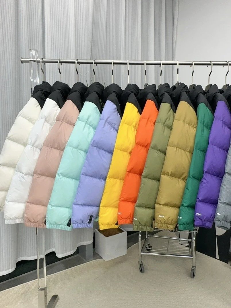 TNF 1996 Down Jacket Unisex 700 Puffer Short Couple Jacket 90% White Duck Down Winter Style Thick Jacket