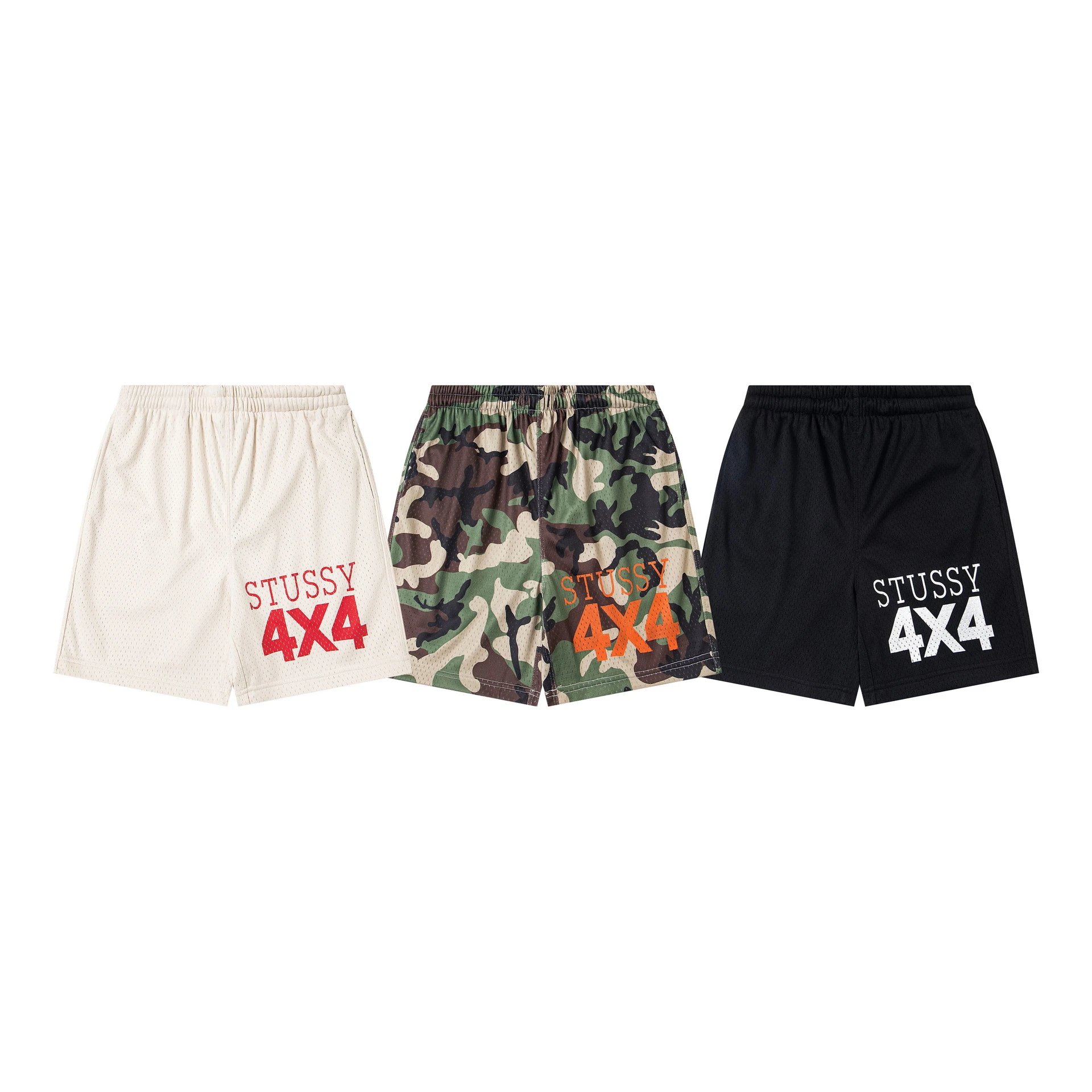 SS25 4x4 Mesh Short Loose Net Fabric Gym Sports Shorts Unisex