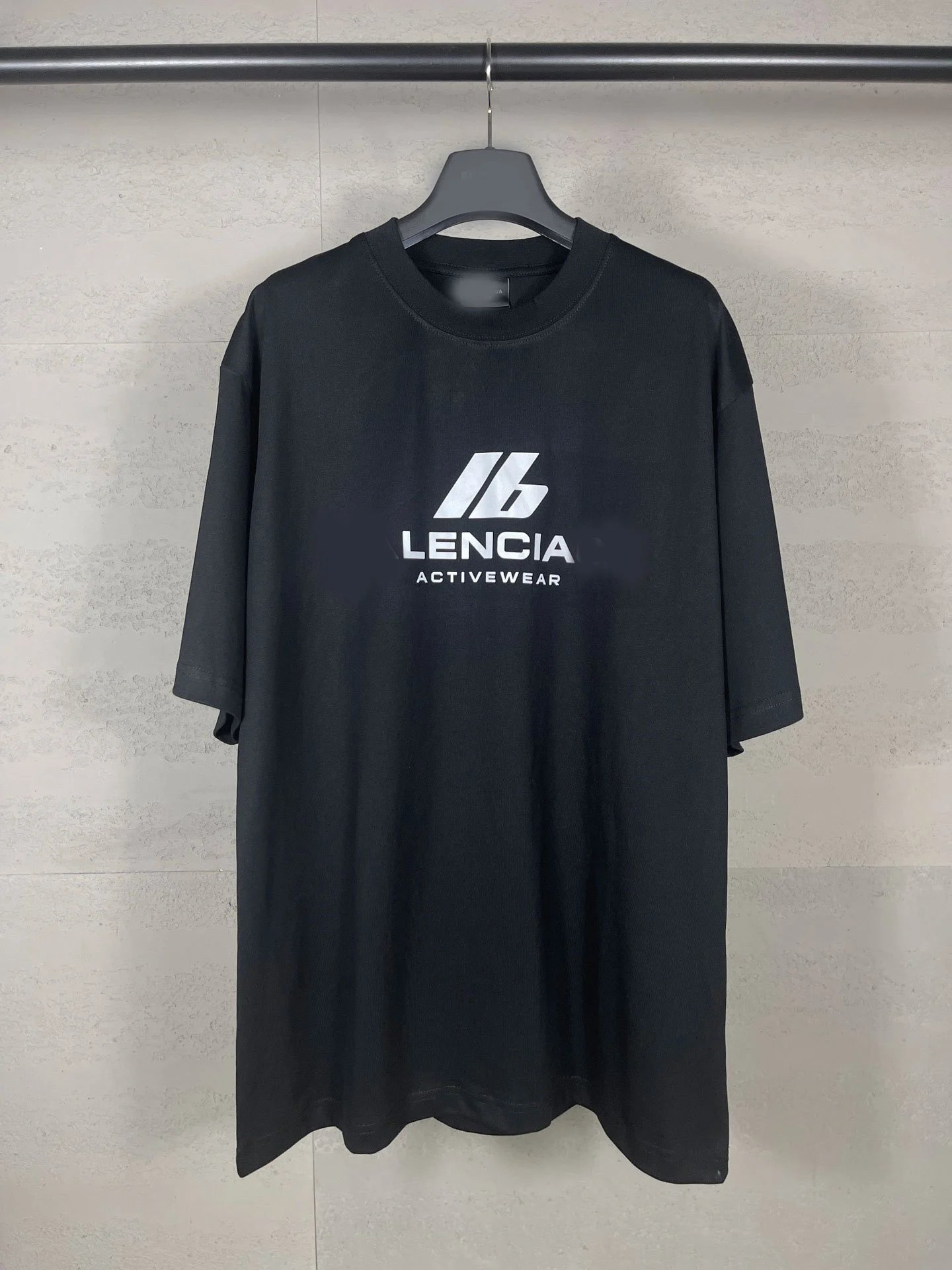 2024 Balenciaga 3M Reflective Letter Print Short Sleeve T-shirt Loose Casual Unisex Couples