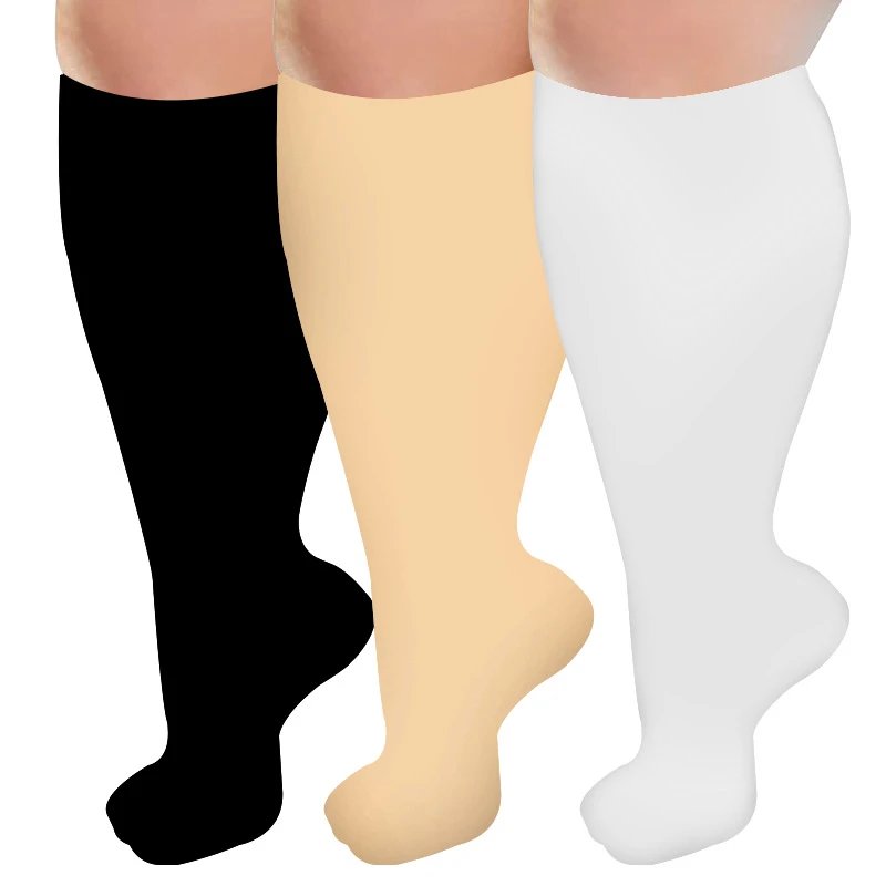 Compression Socks Plus Size Extra Large Compression Socks Nurse Calf Socks Cycling Running Compression Socks
