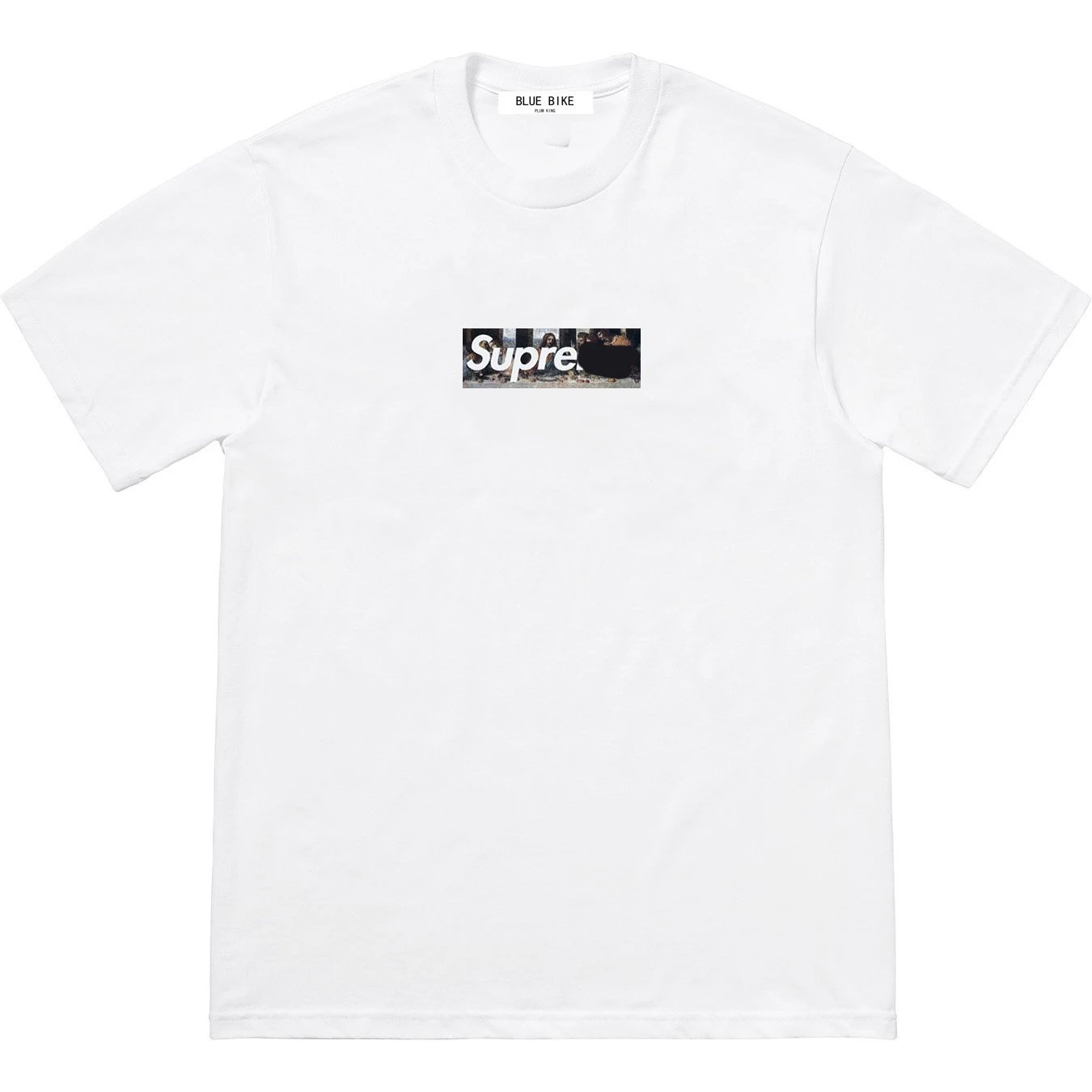 21SS Box Logo Tee Limited Milan Opening Print Short Sleeve Loose Round Neck T-shirt Couples