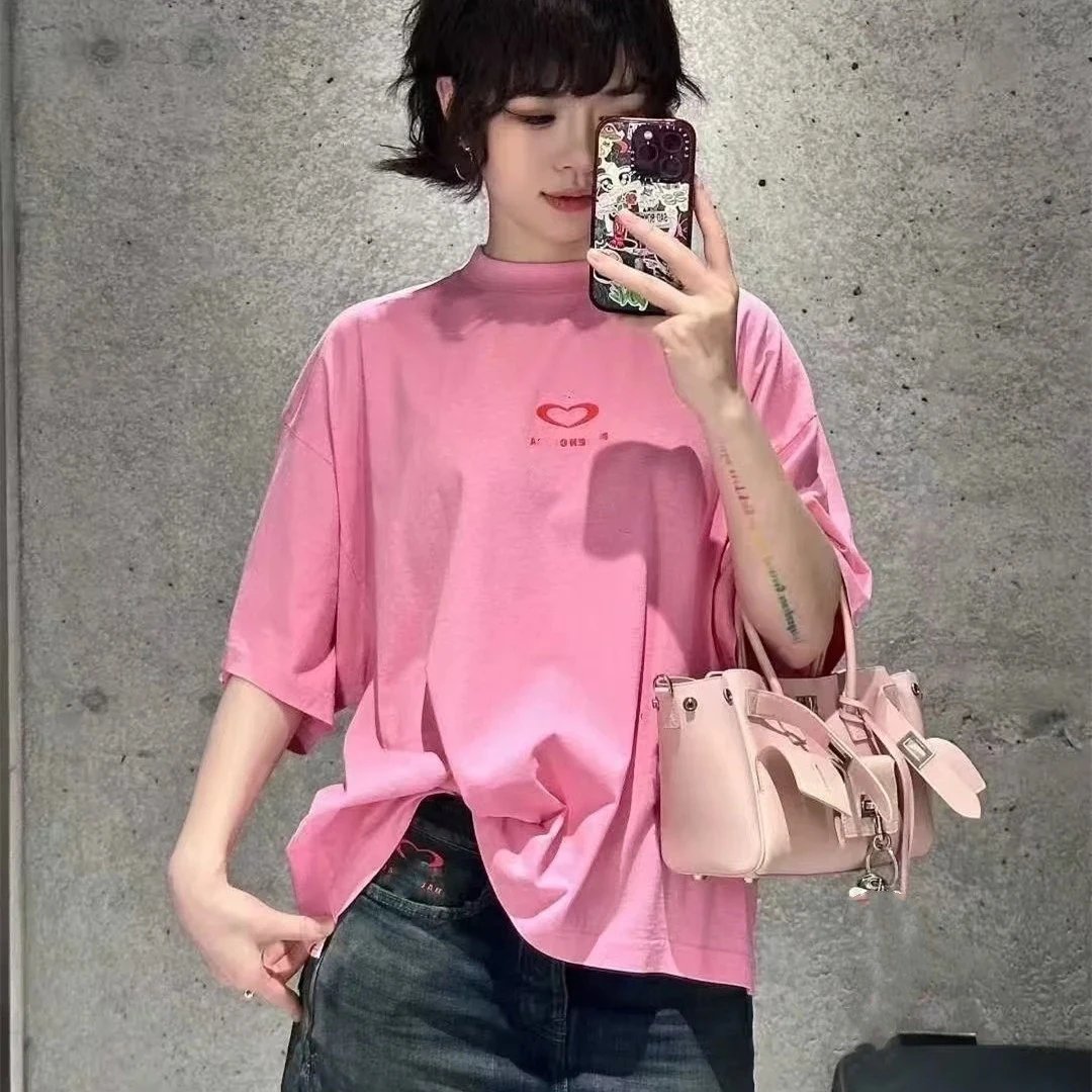 New Balenciaga Qixi 25 Limited Series Couple Short Sleeve T-shirt Unisex