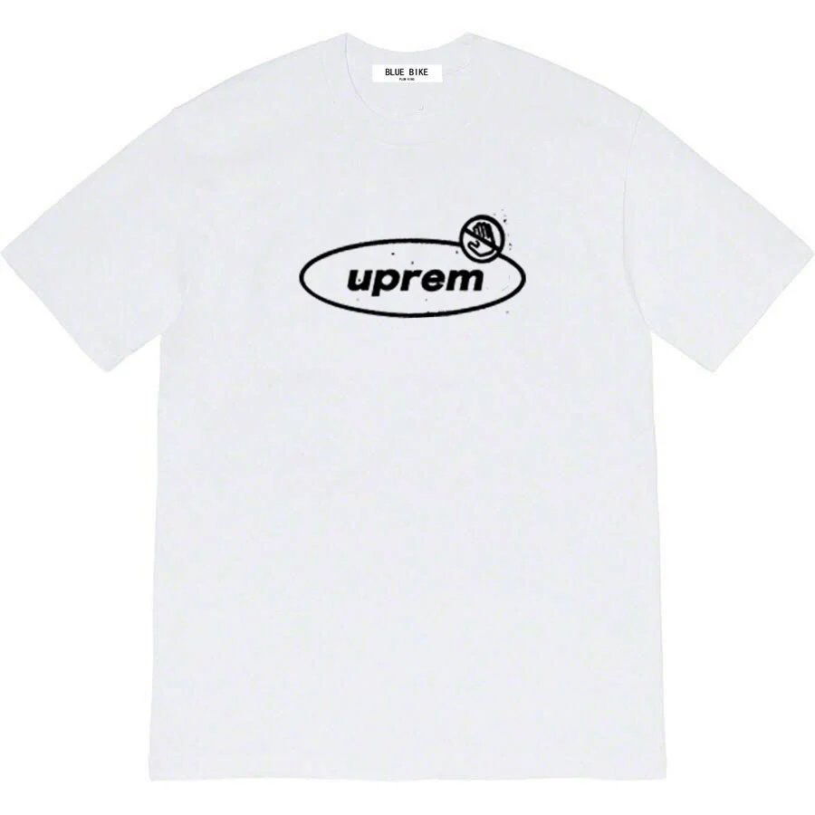 22FW Warning Tee Warning Alert Letter Slogan Logo Short Sleeve T-shirt Women's Loose Casual Unisex