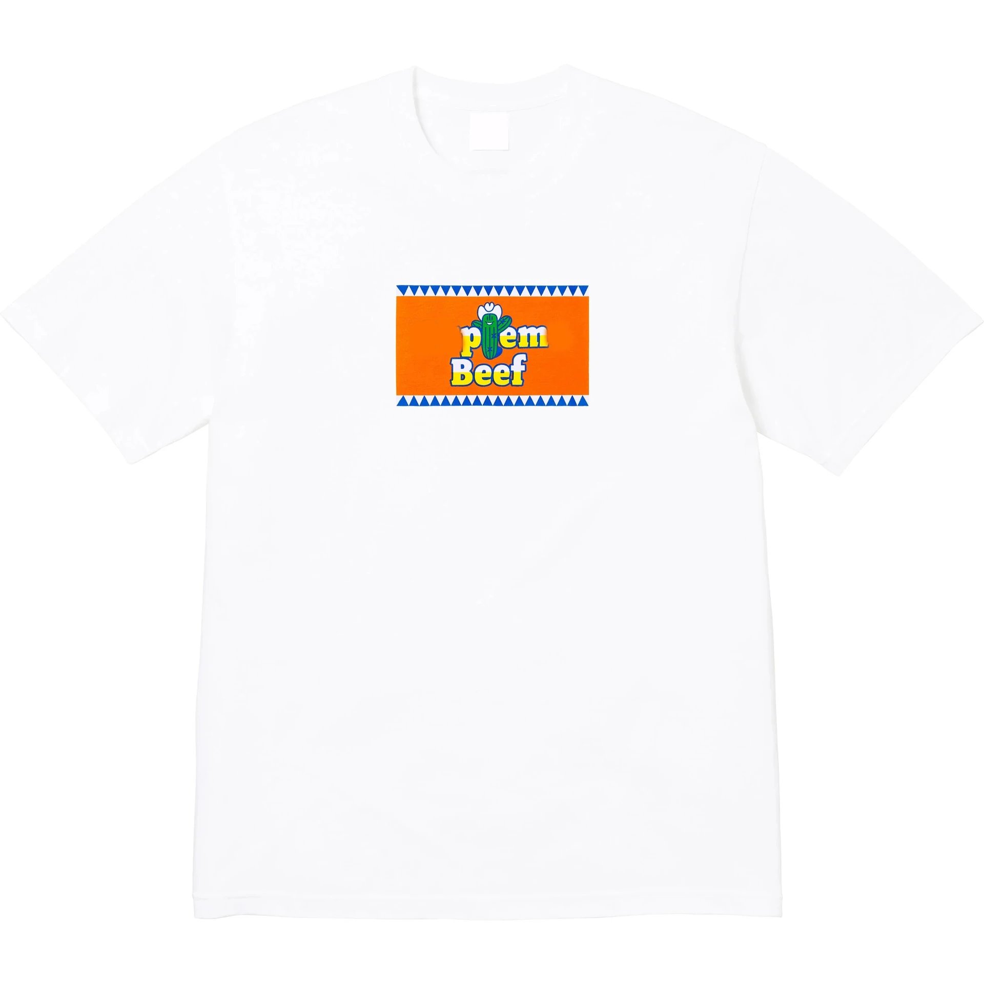 25SS Beef Tee Cactus Cartoon Fun Print Pure Cotton Round Neck Short Sleeve T-shirt Unisex