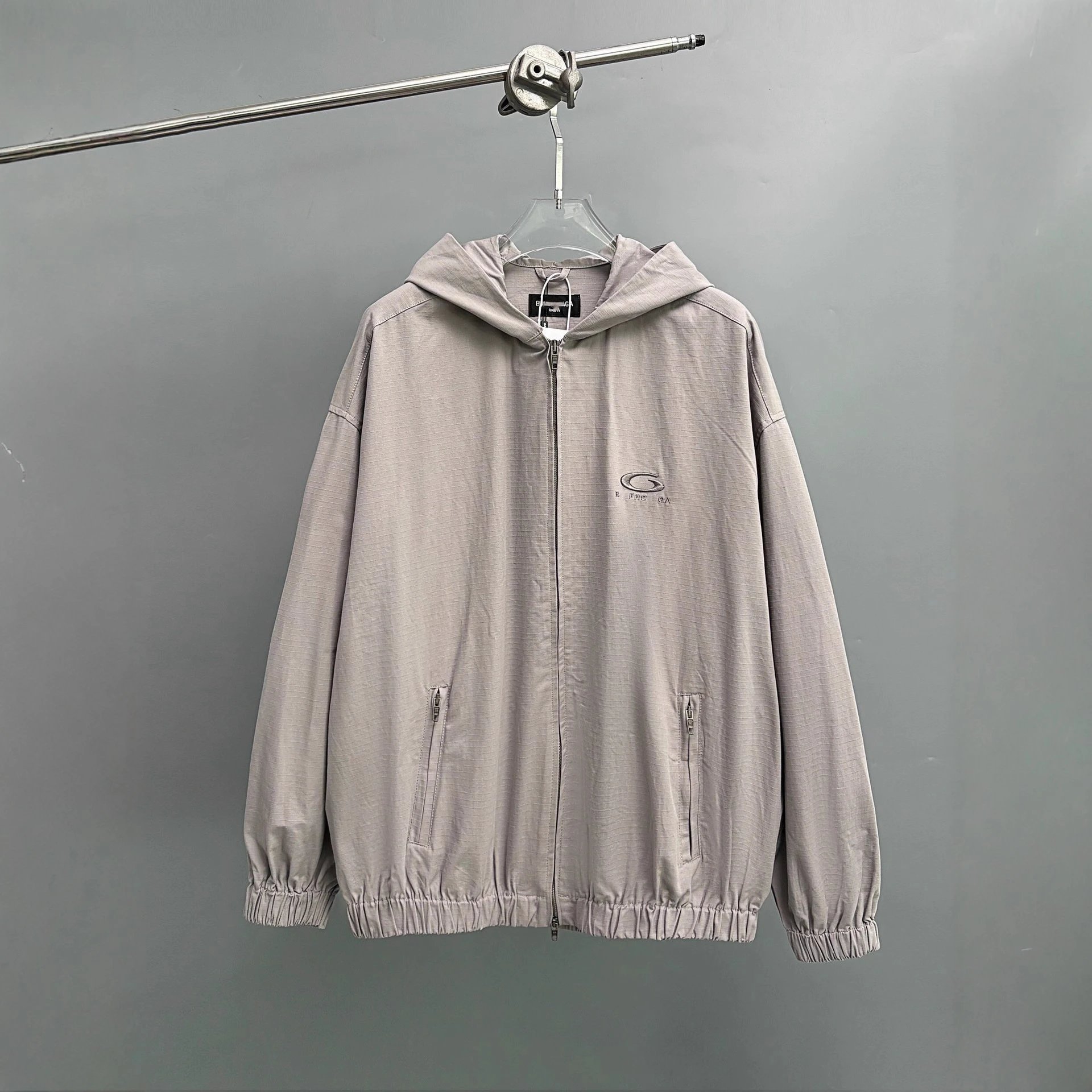 2025 New Balenciaga Internet Famous Plaid Windbreaker Jacket Unisex