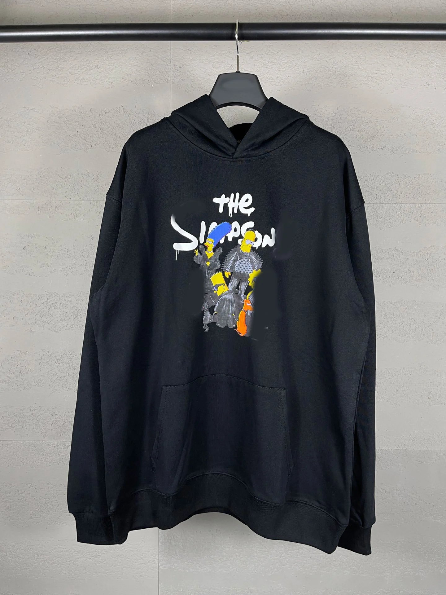 Balenciaga New Simpsons Collaboration Hoodie Unisex Loose Casual Pullover Hoodie