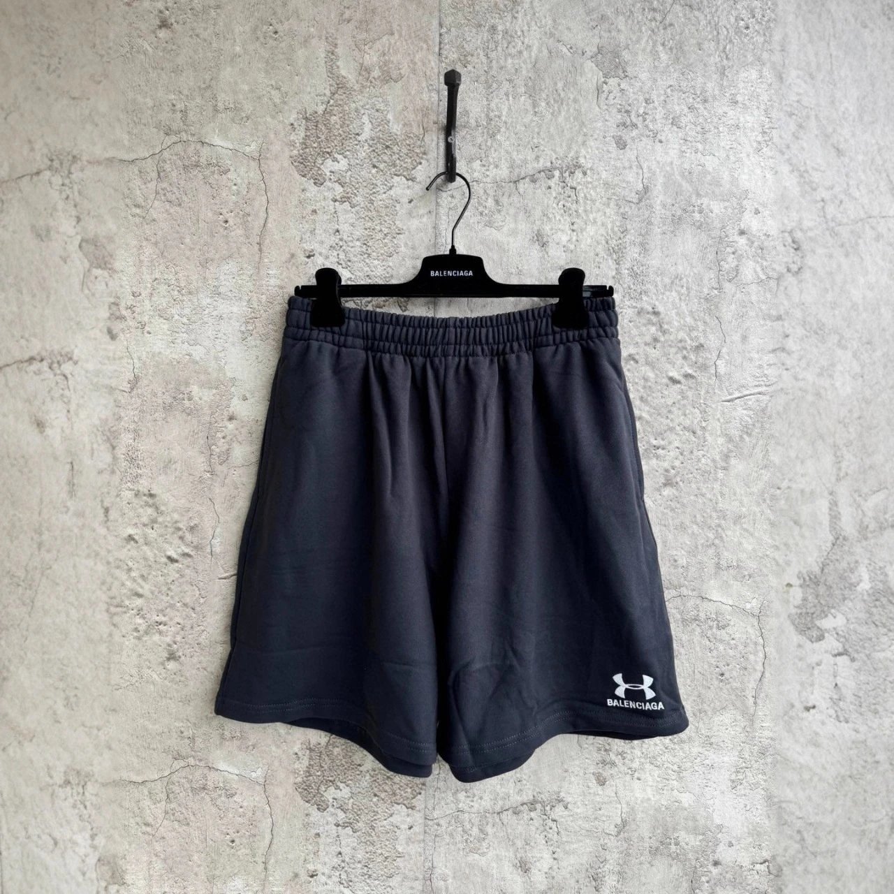 Balenciaga Double B Embroidery Letter Logo Loose Unisex Casual Shorts