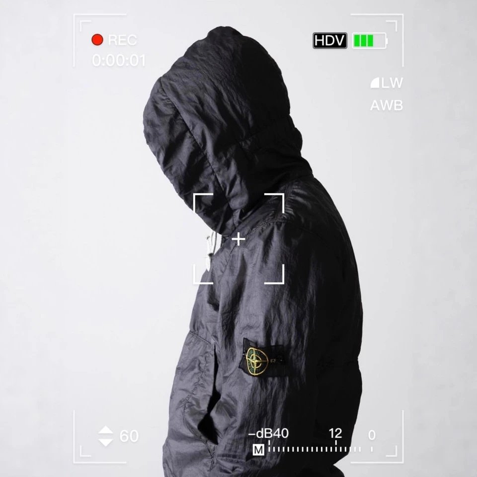 Stone Ghost Autumn Classic Basic Hard Shell Waterproof Outdoor Windbreaker Jacket Black Hooded Jacket