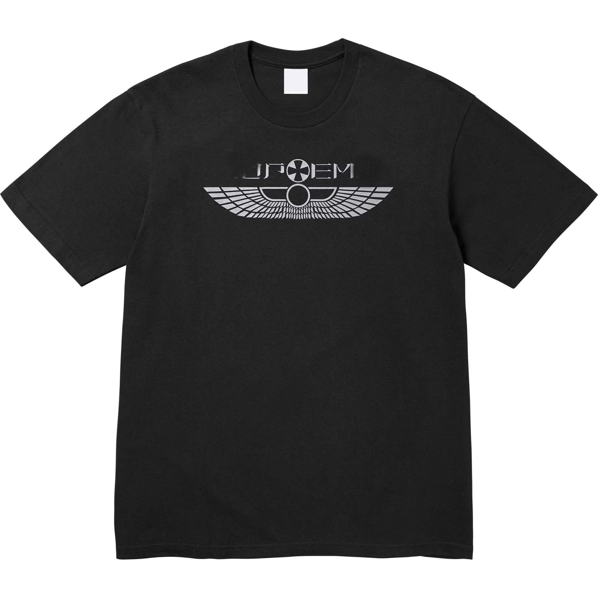 25SS WINGS TEE Letter Wing Print Short Sleeve Round Neck T-shirt Pure Cotton Unisex