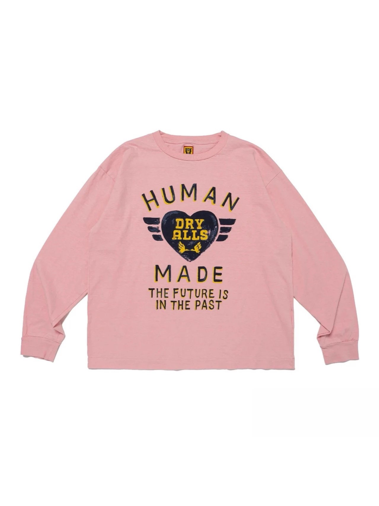 Human Made Heart Wings Long Sleeve T-Shirt Loose Unisex Couple Style T