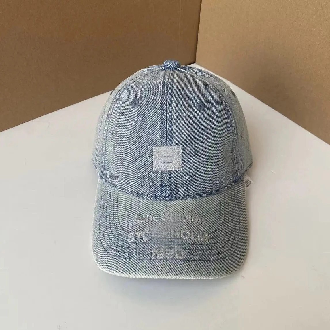 New Block Smiley Cartoon Printed Soft Top Baseball Cap Women Vintage Gradient Washed Hat
